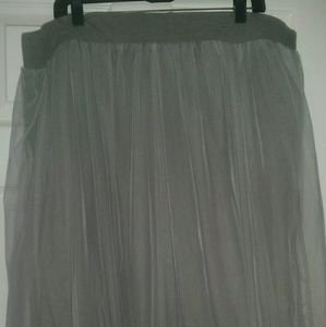 Tulle overlay pencil skirt 3X